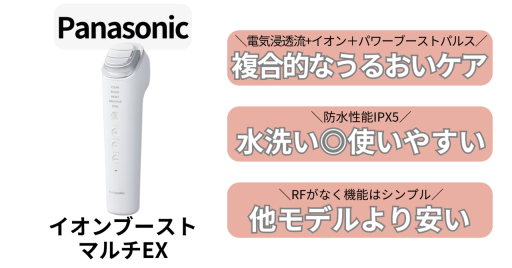 イオンブーストマルチEXの特徴