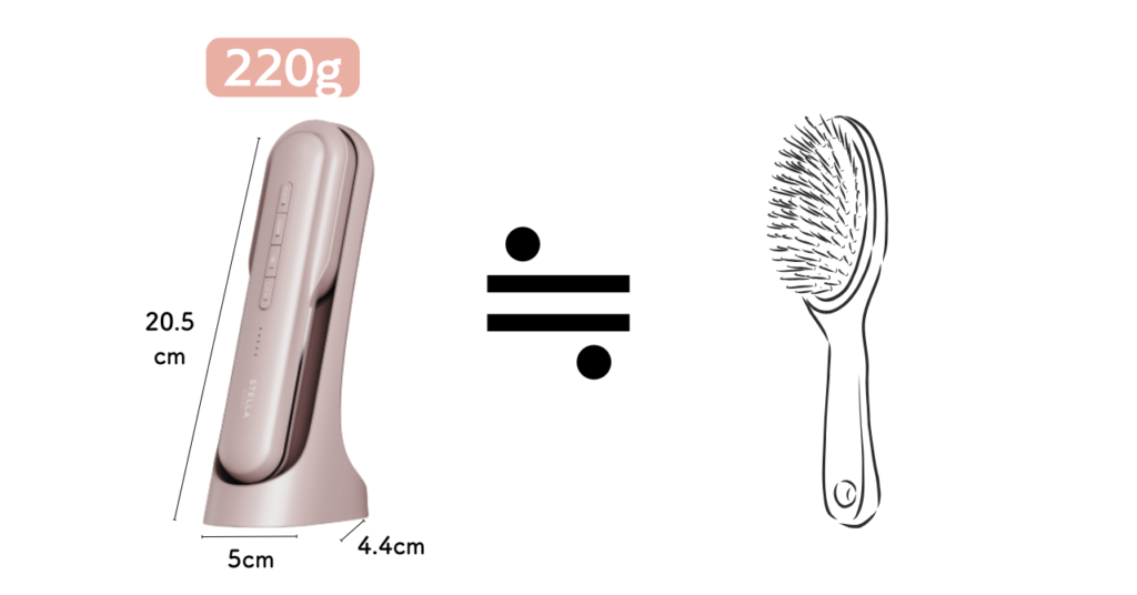 ステラボーテリフトブラシプロ2.0のサイズ重さ