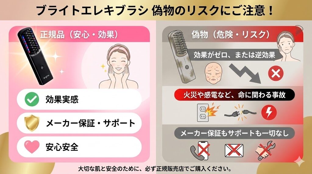 ブライトエレキブラシの偽物がもたらす3つの悲劇