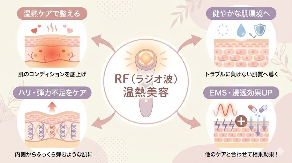 RF（ラジオ派）の美容効果