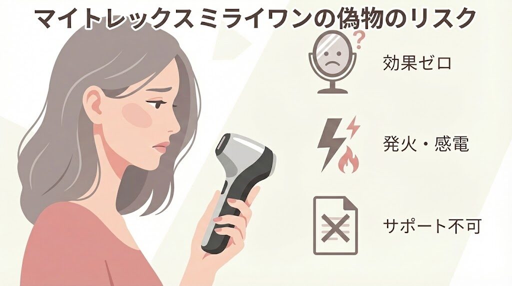 マイトレックスミライワンの偽物がもたらす3つの悲劇