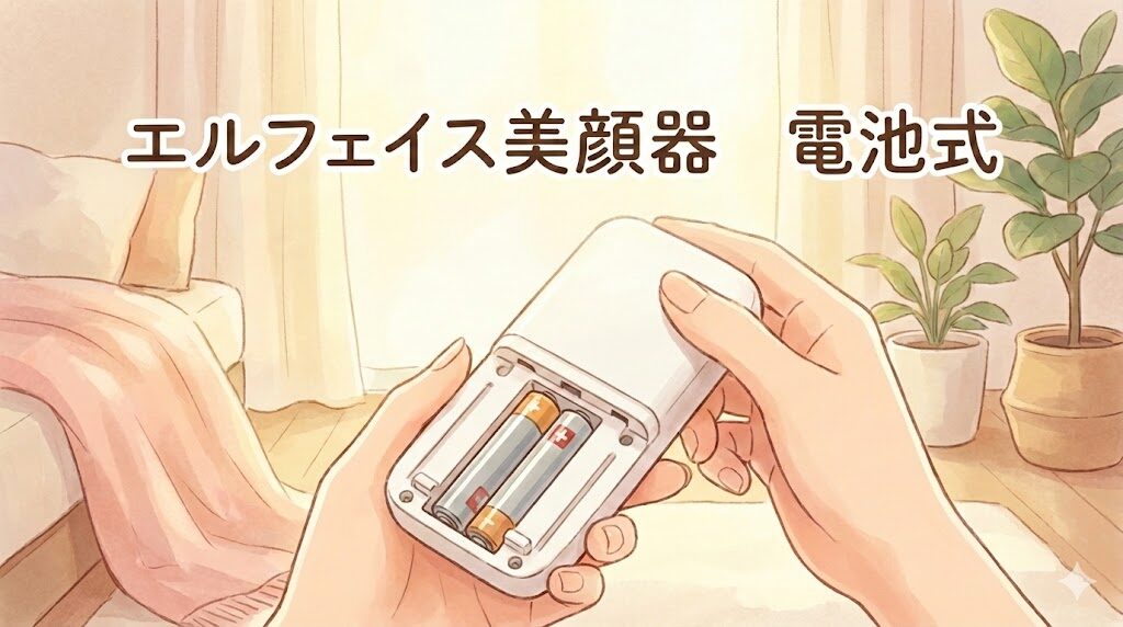 エルフェイス美顔器　電池式