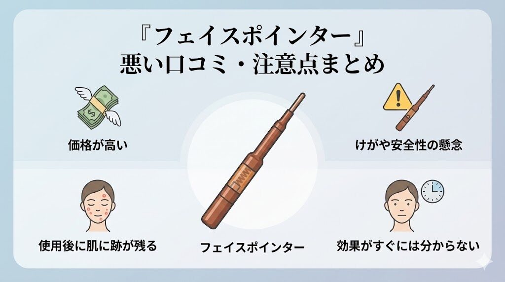 フェイスポインターのデメリット（悪い口コミ）