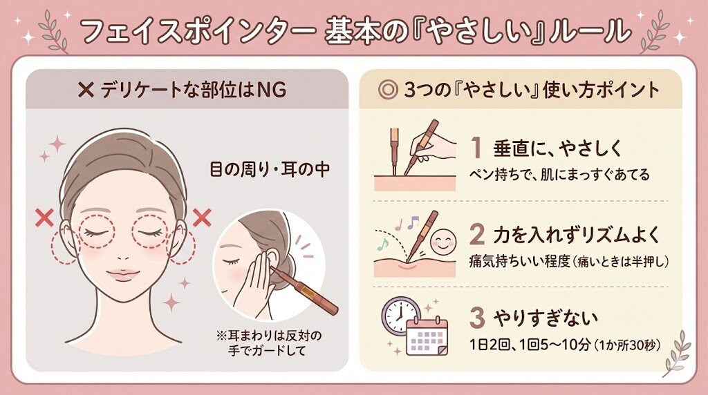 フェイスポインター　使い方基本ルール