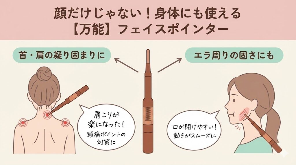 フェイスポインター　身体にも使える