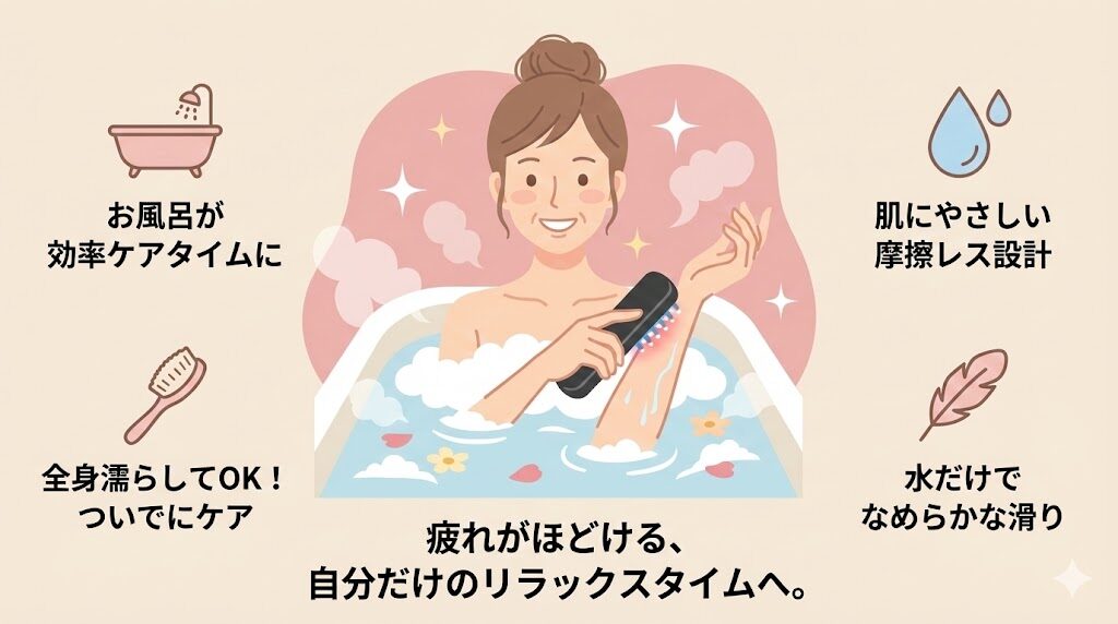 ブライトエレキブラシ お風呂でリラックスタイム