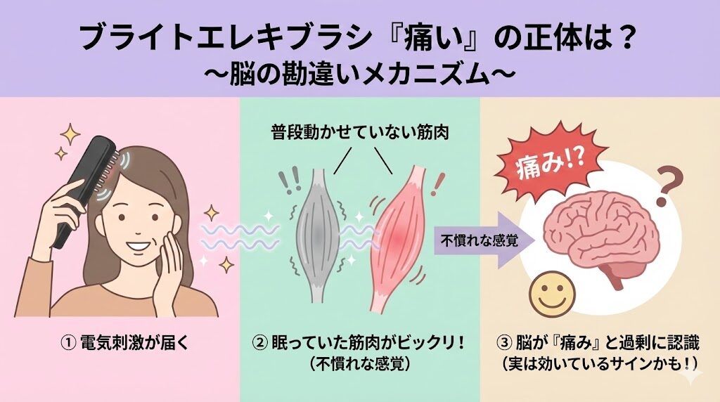 ブライトエレキブラシ 痛みの正体