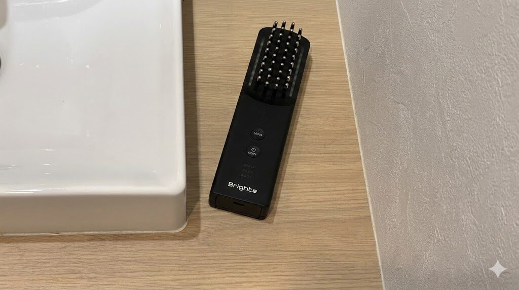 ブライトエレキブラシ 出しっぱなしでも気にならない