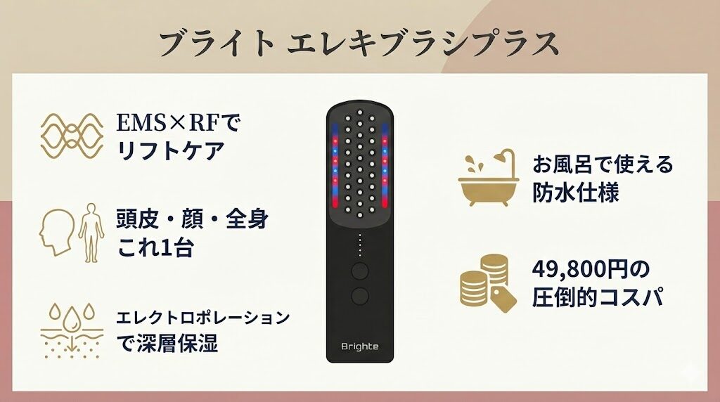 ブライトエレキブラシプラスの特徴