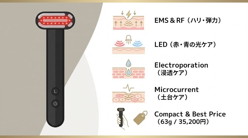 ディズム美顔器　おすすめポイント