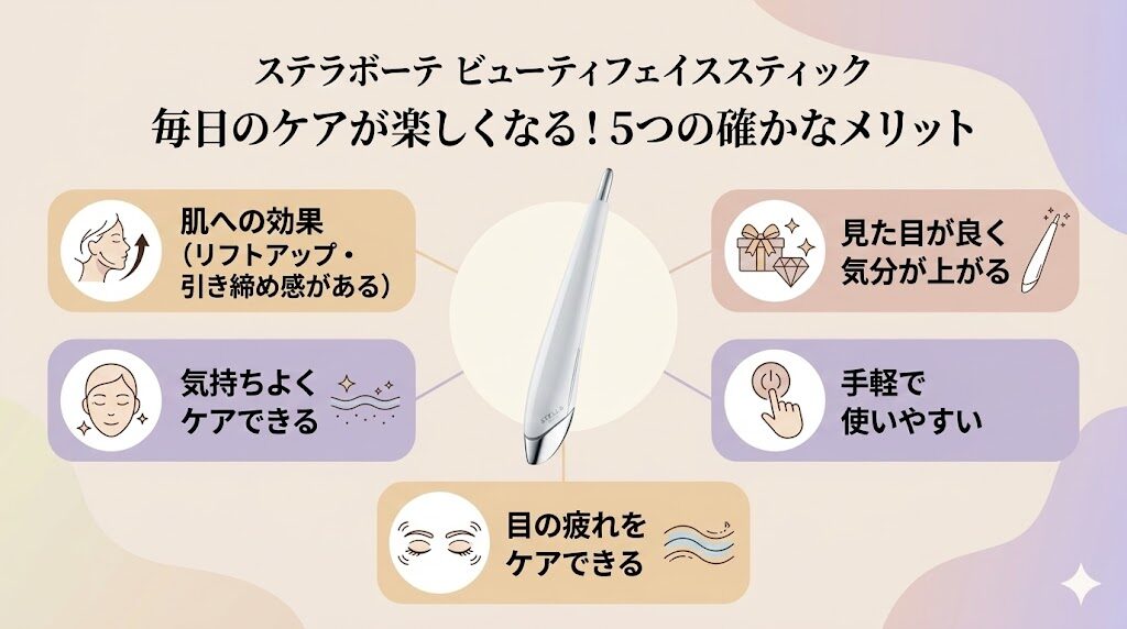 ステラボーテスティックの良い口コミ（メリット）