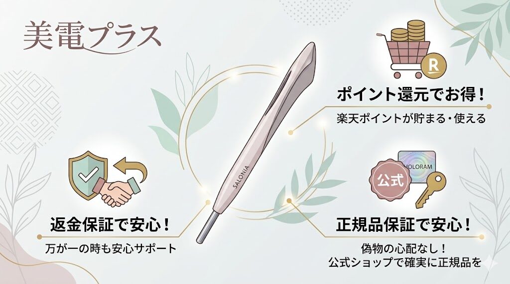 サロニアポインターを安く・後悔せずに買うなら楽天公式ショップがおすすめ