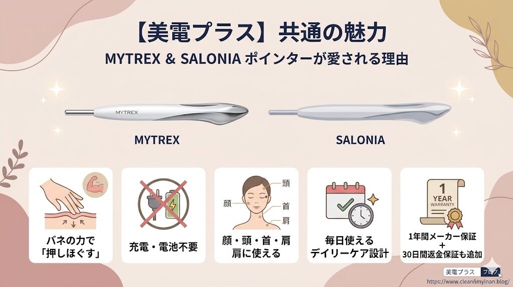 【共通の魅力】マイトレックスシェイプポインターやサロニアポインターが愛される理由