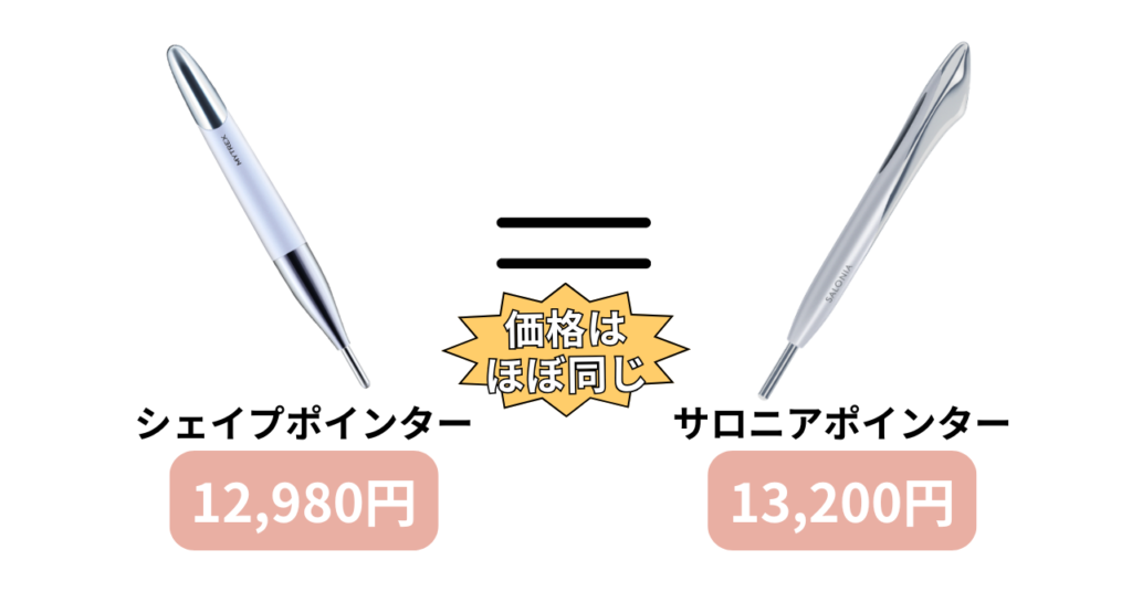 マイトレックスシェイプポインターとサロニアポインターの価格比較